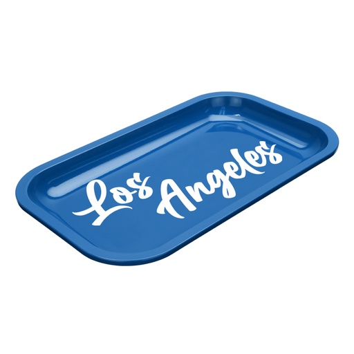 [914560] Med Dope Trays x Los Angeles – Blue background white logo         