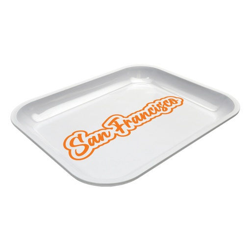 [914515] Large Dope Trays x San Francisco - White background Orange logo