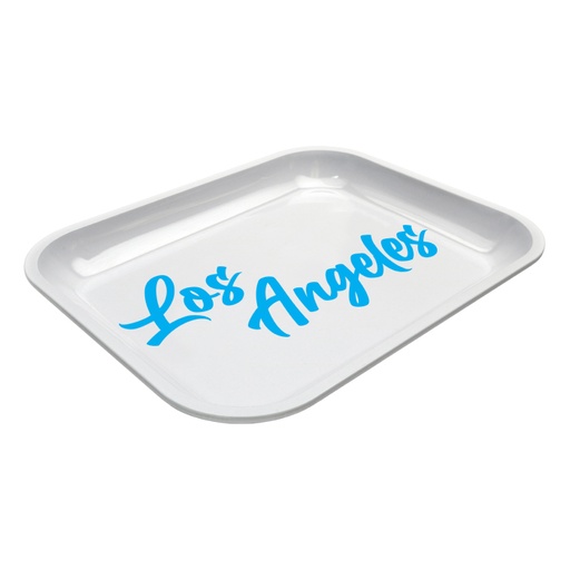 [914565] Large Dope Trays x Los Angeles - white background blue logo