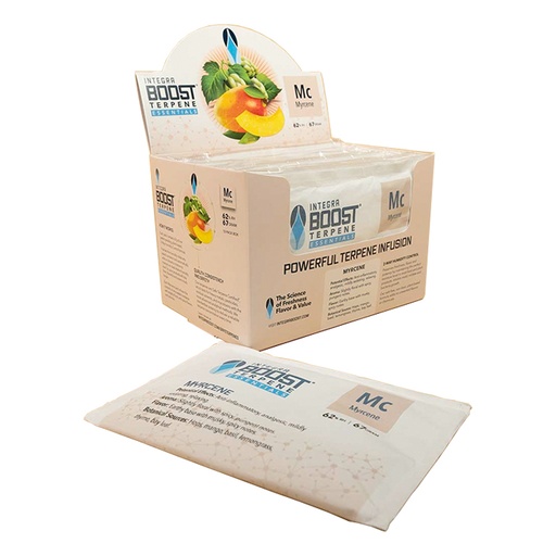 [D-BTM67A62C1] Integra Boost Terpene Essentials: Myrcene 67g at 62% RH (12pcs/Box)