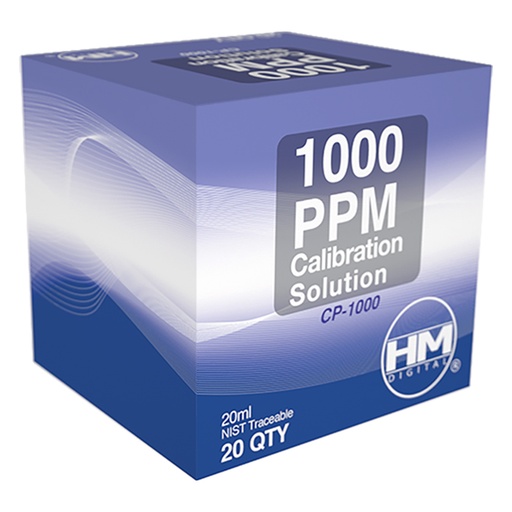 [HM-CP-1000] HM Digital TDS 1000 ppm calibration solution - 20 packets of 20 ml