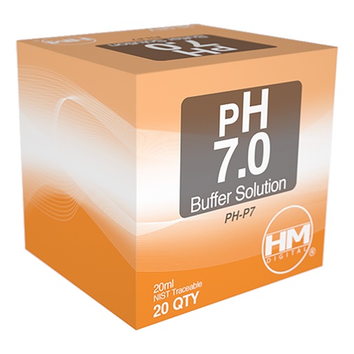 [HM-PH-P7] HM Digital pH 7.0 buffer solution - 20 packets of 20 ml