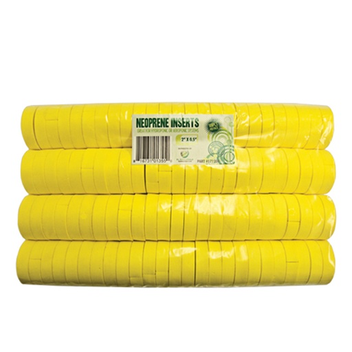 [171204] GROW1 Neoprene Inserts Yellow 2in (100pcs/Pack)