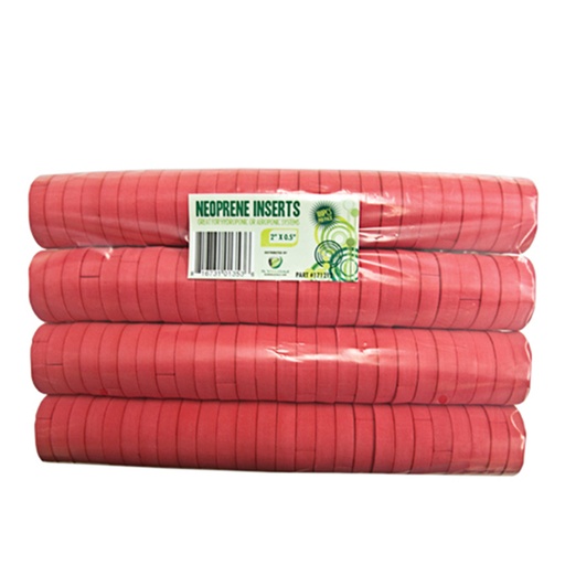 [171212] GROW1 Neoprene Inserts Red 2in (100pcs/Pack)
