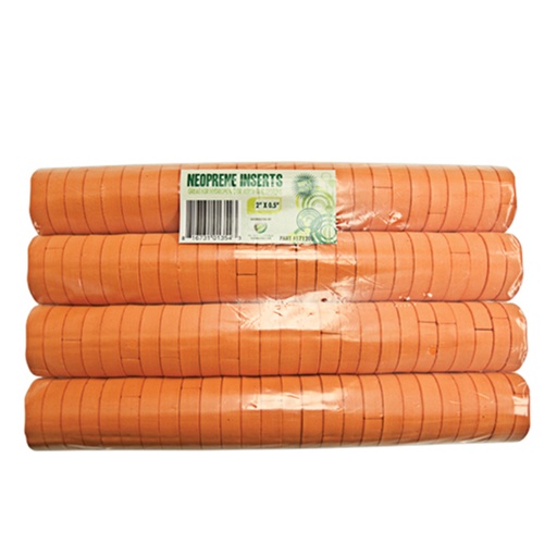 [171200] GROW1 Neoprene Inserts Orange 2in (100pcs/Pack)