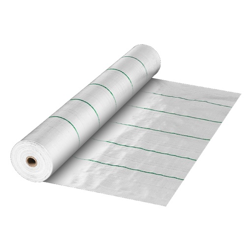 [644210] GROW1 Landscape Ground Cover Weed Mat Barrier White 12ft x 300ft
