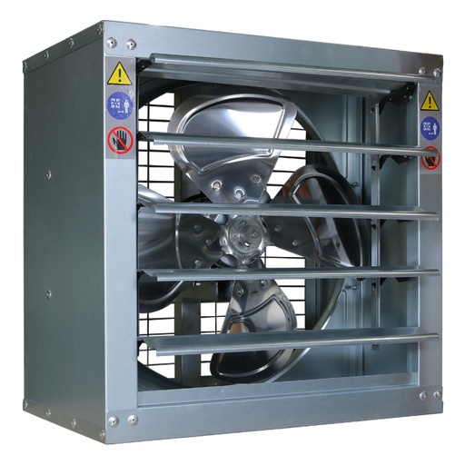 [980600] GROW1 Greenhouse Belt Driven Fan w/ Shutter 24in