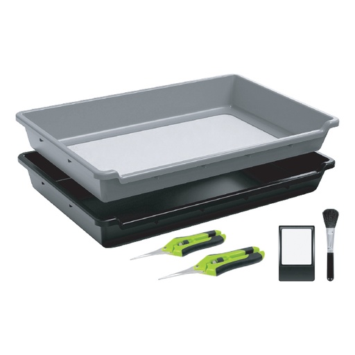 [912605SET] GROW1 Gray Trimming Tray Set