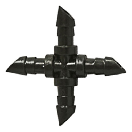 [257725] GROW1 Barbed Cross Connector 1/4in (10pcs/Pack)