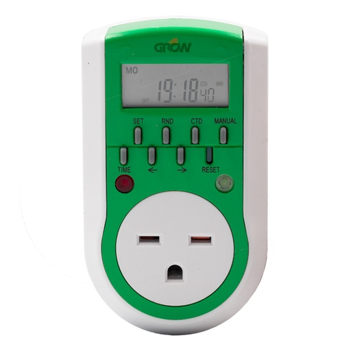 [710015] Grow1 240V Single Outlet Digital Timer