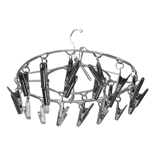[173770] Grow1 24-Clip Hanging Metal Drying Rack