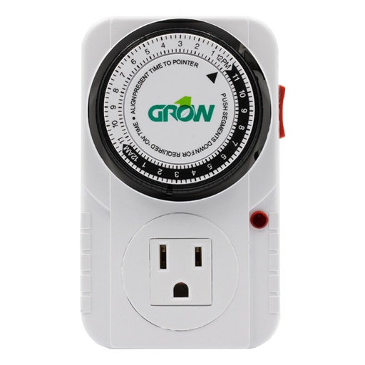 [710002] Grow1 120V Single Outlet Mechanical Timer