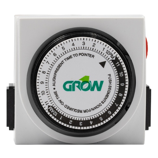 [710001] Grow1 120V Dual Outlet Mechanical Timer