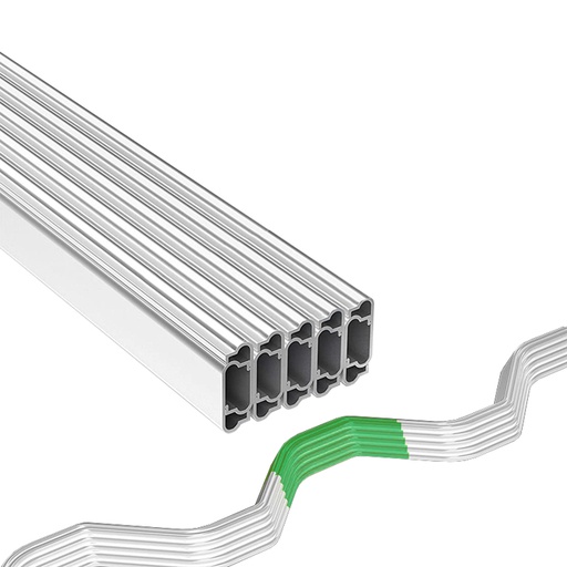 [205015] GROW1 "U" Shape Aluminum Wiggle Wire Channel & Wiggle Wire 6.5ft White (10 Pack)