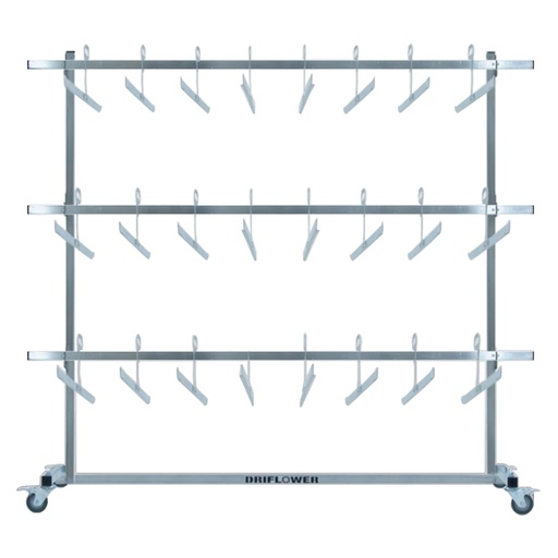 [DF-RACK-H31] DriFlower Rolling Dri-Rack w/ 31in J-Hangers