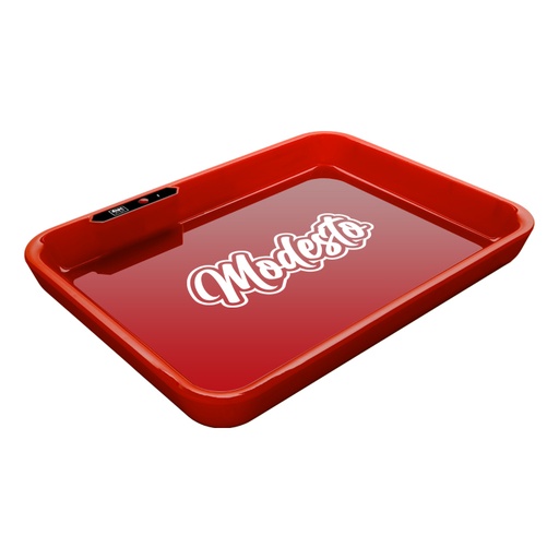 [914070] Dope Trays x Modesto – Red Background White logo