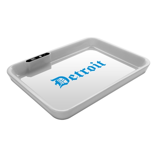 [914005] Dope Trays x Detroit White - background Blue logo