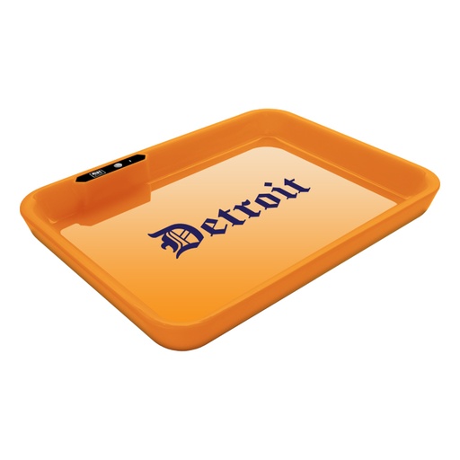 [914000] Dope Trays x Detroit Orange - background Blue logo