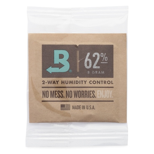 [MB62-08-OWB] Boveda 2-Way Humidity Control Pack 62% RH 8g Bulk Individually Wrapped (300pcs/Case)