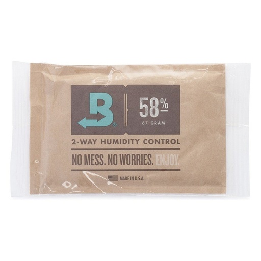 [MB58-67-OWC] Boveda 2-Way Humidity Control Pack 58% 67g Individually Wrapped (12 Pack)