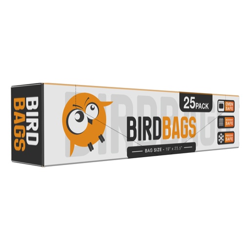 [788525] Bird Bags 5 Gallon Turkey Bags 19" x 23.5" (25 Pack)