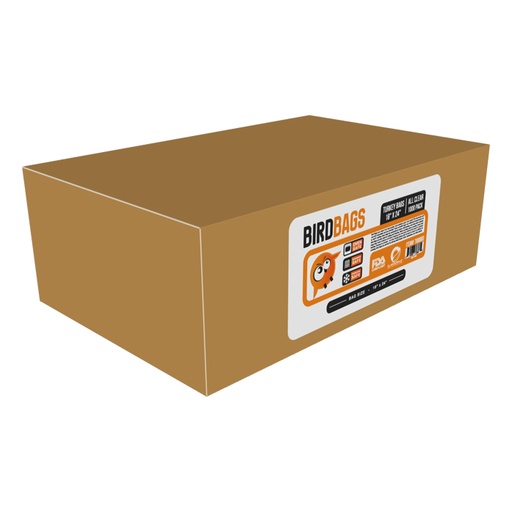 [788980] Bird Bags 4 Gallon Turkey Bags 18" x 24" (1000 Pack)