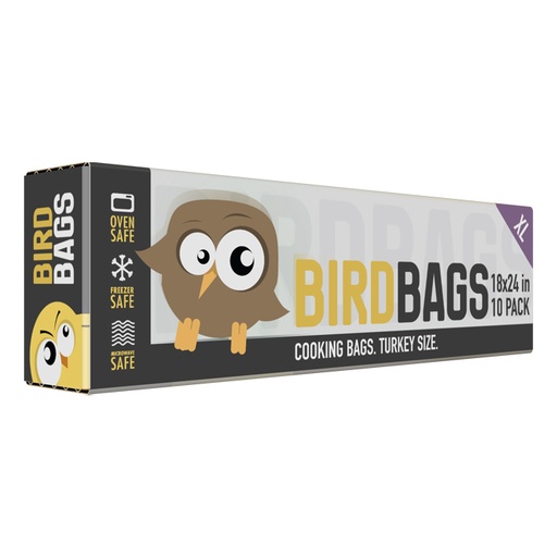 [788910] Bird Bags 4 Gallon Turkey Bags 18" x 24" (10 Pack)