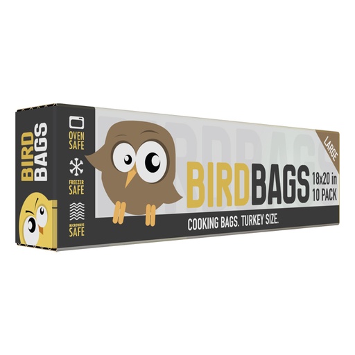 [788810] Bird Bags 3 Gallon Turkey Bags 18" x 20" (10 Pack)