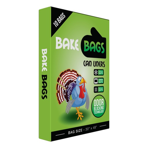 [788705] Bake Bags Ostrich Can Liners 30in x 48in (10 Pack)