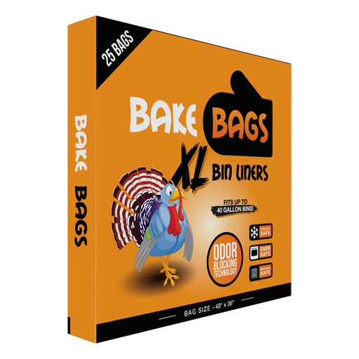 [788325] Bake Bags Bin Liners 48in x 36in (25 Pack)