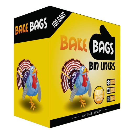[788770] Bake Bags Bin Liners 44in x 30in (100 Pack)