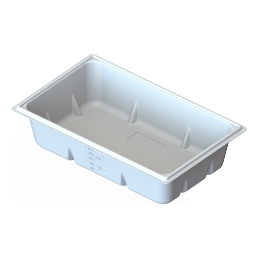 [069644] 70 Gallon Reservoir, White, Rectangle
