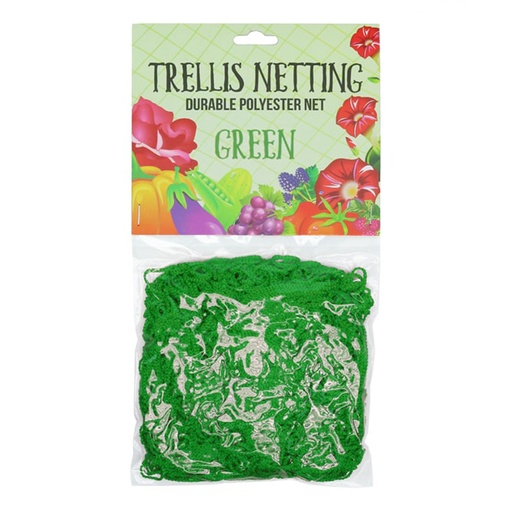 [717115] 5'x15' Trellis Netting Green 6" Squares
