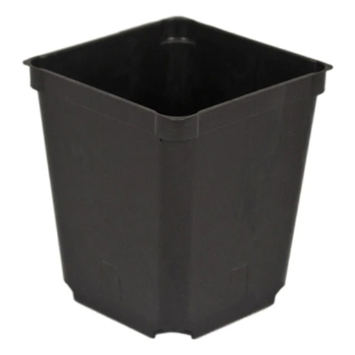 [341025] 3.5" Square Black Injection Pot