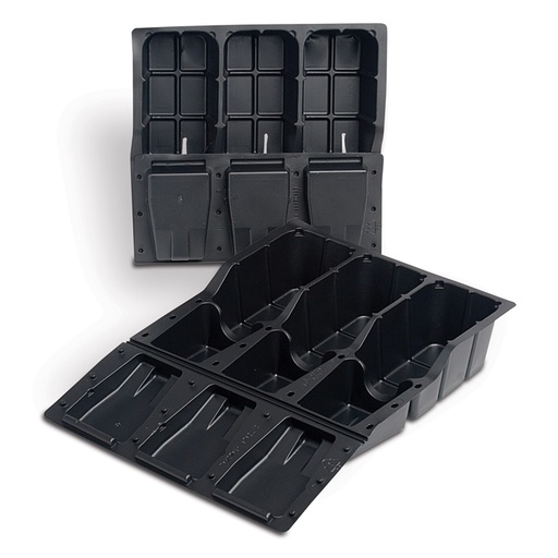 [312008] 3 Plant Single Guide w/Vent - Black