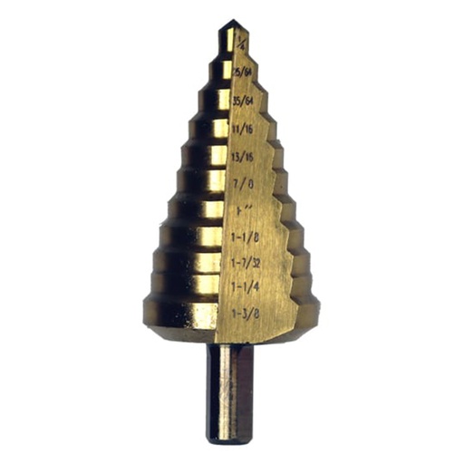 [990817] 1/4'' to 1-3/8'' Step Drill Bit