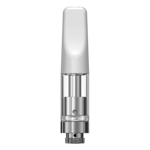 [180029] .5ml White Ceramic Cartridge w/ 1.6mm inlet (100-pack)