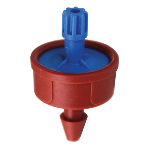 [210502B] GROW1 Pressure Compensating Junior Dripper w/ LCNL 0.5GPH Blue/Red (250pcs/Pack)