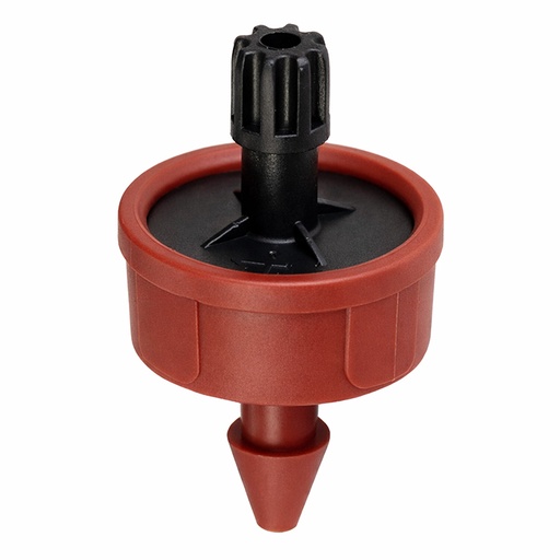 [210504B] GROW1 Pressure Compensating Junior Dripper w/ LCNL 1.0GPH Black/Red (250pcs/Pack)