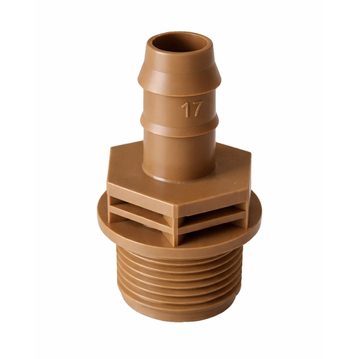 [217212] GROW1 3/4" MPT Male Thread Connector 17mm Adapter (25pcs/Pack)