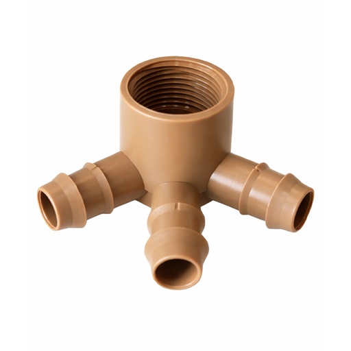 [217250] GROW1 3/4" Female 3 Way Splitter 17mm (25pcs/Pack)