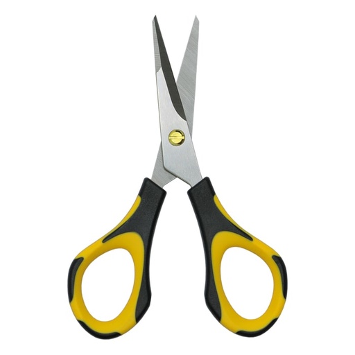 [550211-4PK] Piranha Pruner Bonsai Scissors - Polish Stainless Steel Blade - Yellow & Black Handle (4PK)