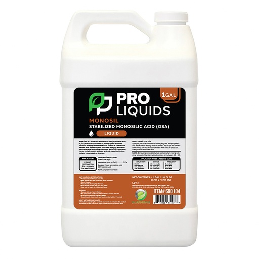 [690104] Pro Liquids MonoSil Stabilized Monosilicic Acid (OSA) 1 Gallon