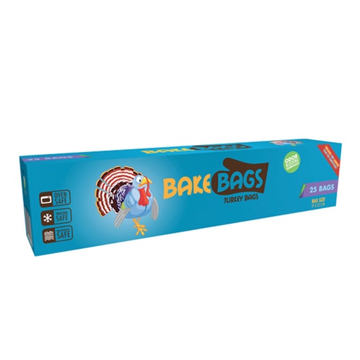 [788625] Bake Bags Heavy Duty Turkey Bags 5 Gallon 19" x 23.5" (25 Pack)