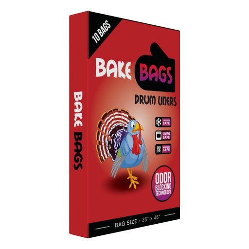 [788710] Bake Bags Drum Liners 55 Gallon 36in x 48in (10 Pack)