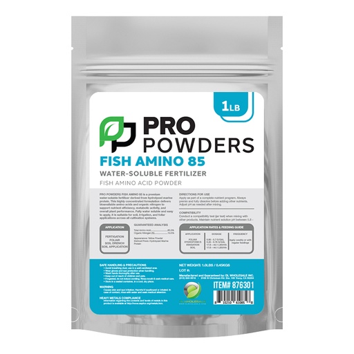 [876301] Pro Powders Fish Amino 85 (Fish Amino Acid Powder) 1lb
