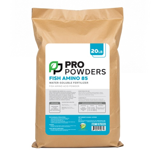 [876320] Pro Powders Fish Amino 85 (Fish Amino Acid Powder) 20lbs