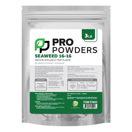 [876603] Pro Powders Seaweed 16-16 (Seaweed Extract Powder) 3lbs