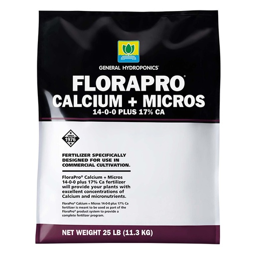 [HGC718031] General Hydroponics FloraPro Calcium + Micros 25lbs
