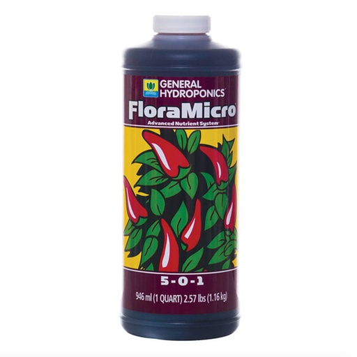 [HGC718120] General Hydroponics FloraMicro 1 Quart